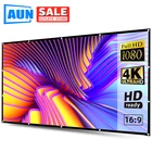 экран для проектора AUN 13312010060 дюймов 16:9, складной, портативный, из белой ткани, для проектора 4K Full HDэкран проектора