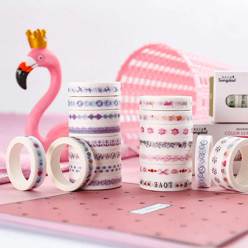 10 шт. милый якорь васи клейкая лента Kawaii любовь маскирующие ленты для детей