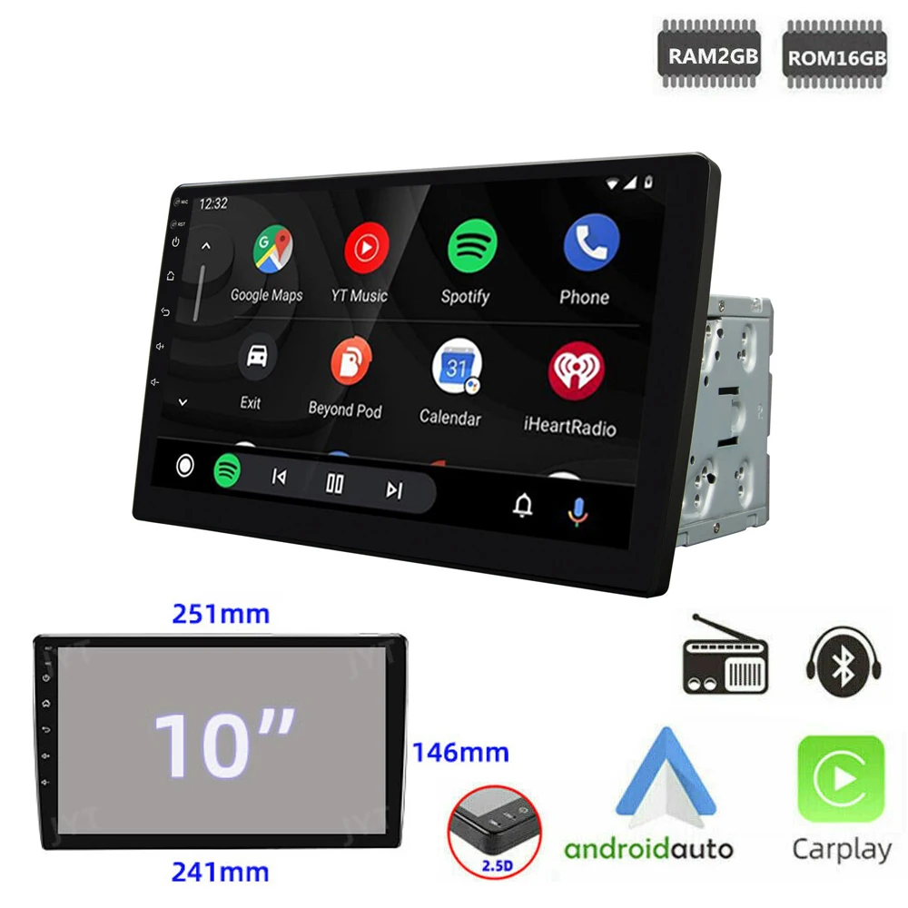

2 din Car Radio Multimedia Video Auto Player carplay Navigation GPS USB Recorder Head Unit No 2Din