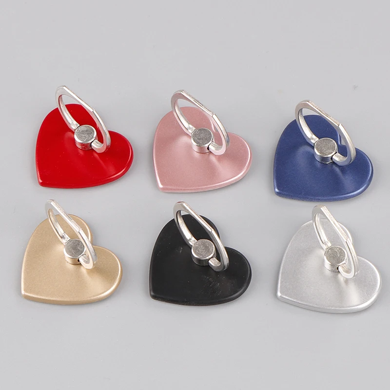 Подставка держатель для смартфона Универсальное кольцо на палец форма сердца