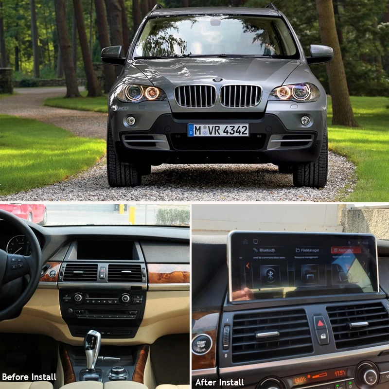 CarPlay X5 Android 10 для BMW E70 X6 E71 2007 2013 CCC/CIC мультимедиа Авторадио Navi Wifi 25