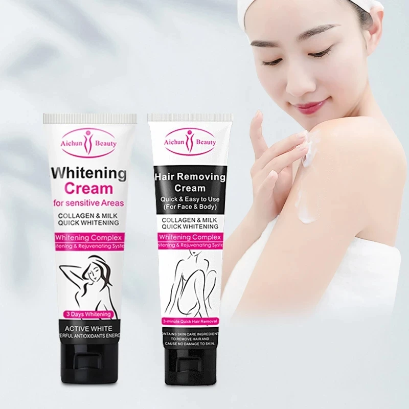 

Face Body Care Hair Removing Cream Whitening Cream 2PCS/Set