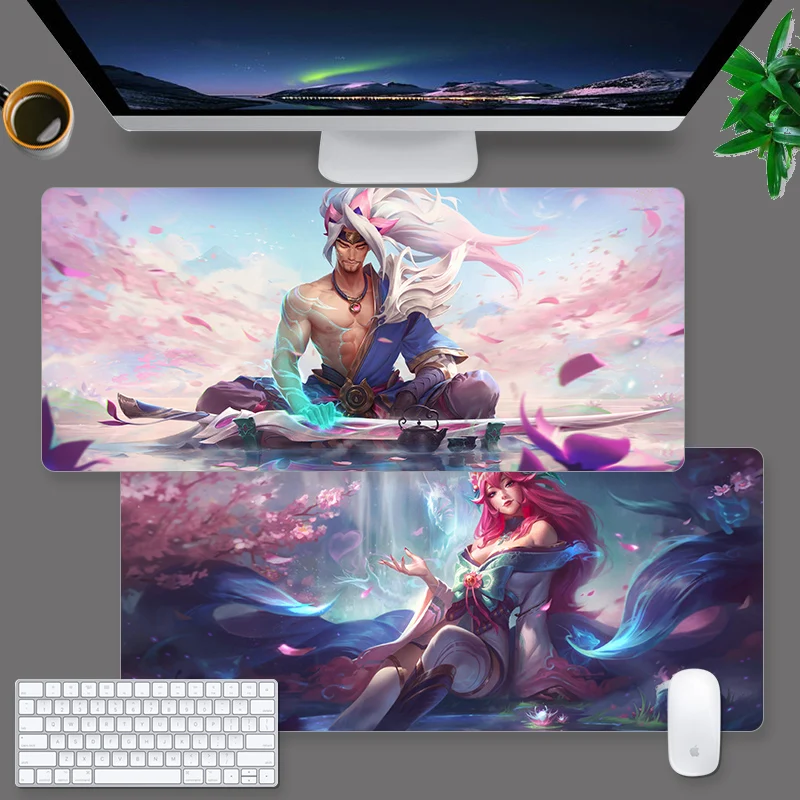 

Mairuige Large Gaming Mousepad Thickening Xxl LOL League of Legends Internet Cafe Gaming Keyboard Table Mat90x40non-slip Carpet