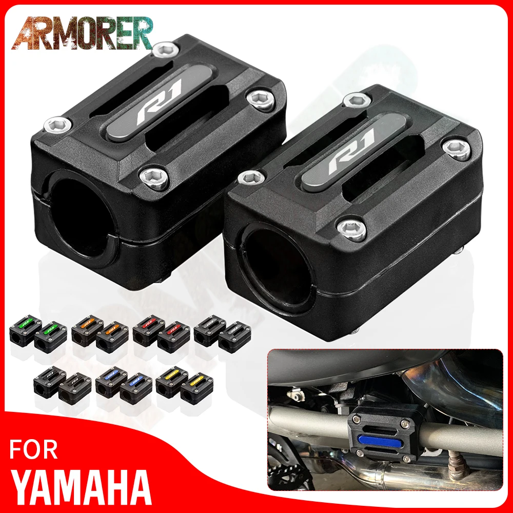 

Аксессуары для мотоциклов YAMAHA YZFR1 YZF-R1 YZF R1 CNC, алюминиевая защита двигателя, защита Бампера двигателя, блоки защиты на весь год