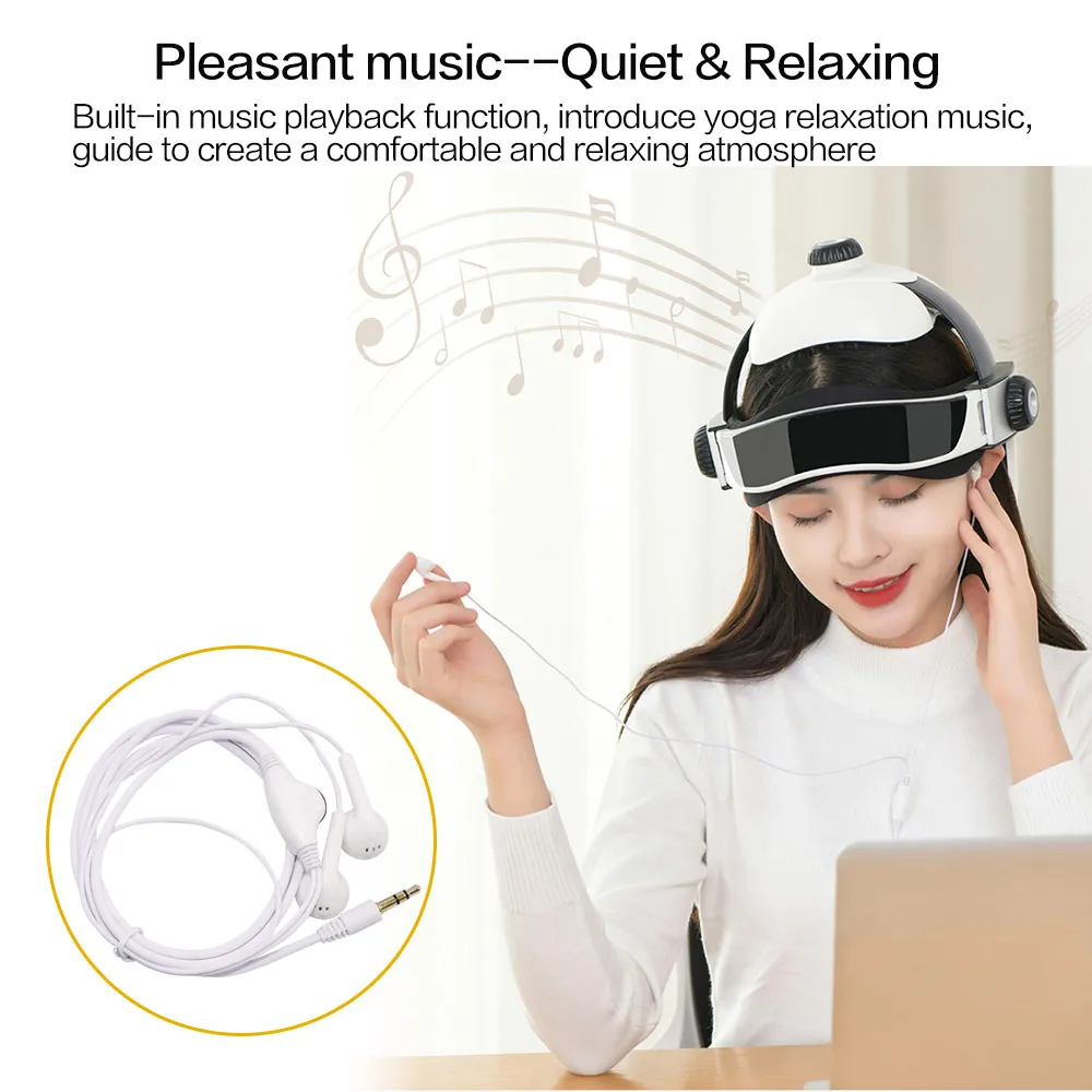 Массажный шлем с вибрацией и электрическим подогревом массажный массажер для