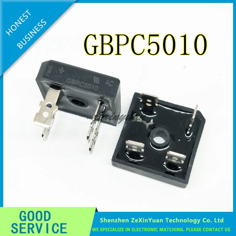 10PCS GBPC5010 Bridge Rectifiers 1000V 50A Bridge Rectifier new original