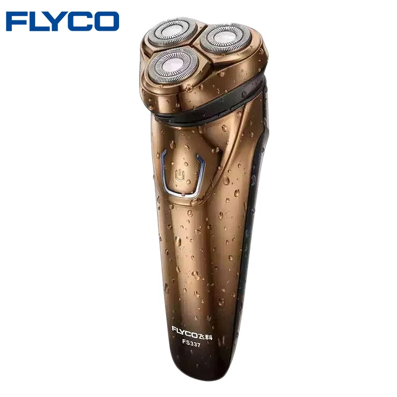 FLYCO FS333 электробритва перезаряжаемый IPX7 нож для мытья бороды 3D плавающий