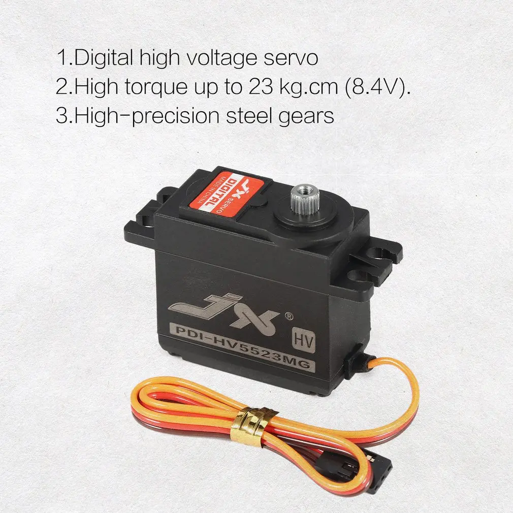 Шестерни цифровой Core Servo JX PDI-HV5523 HV Высокое Напряжение металла с 23 кг DJI 65X50X40 мм ONLENY