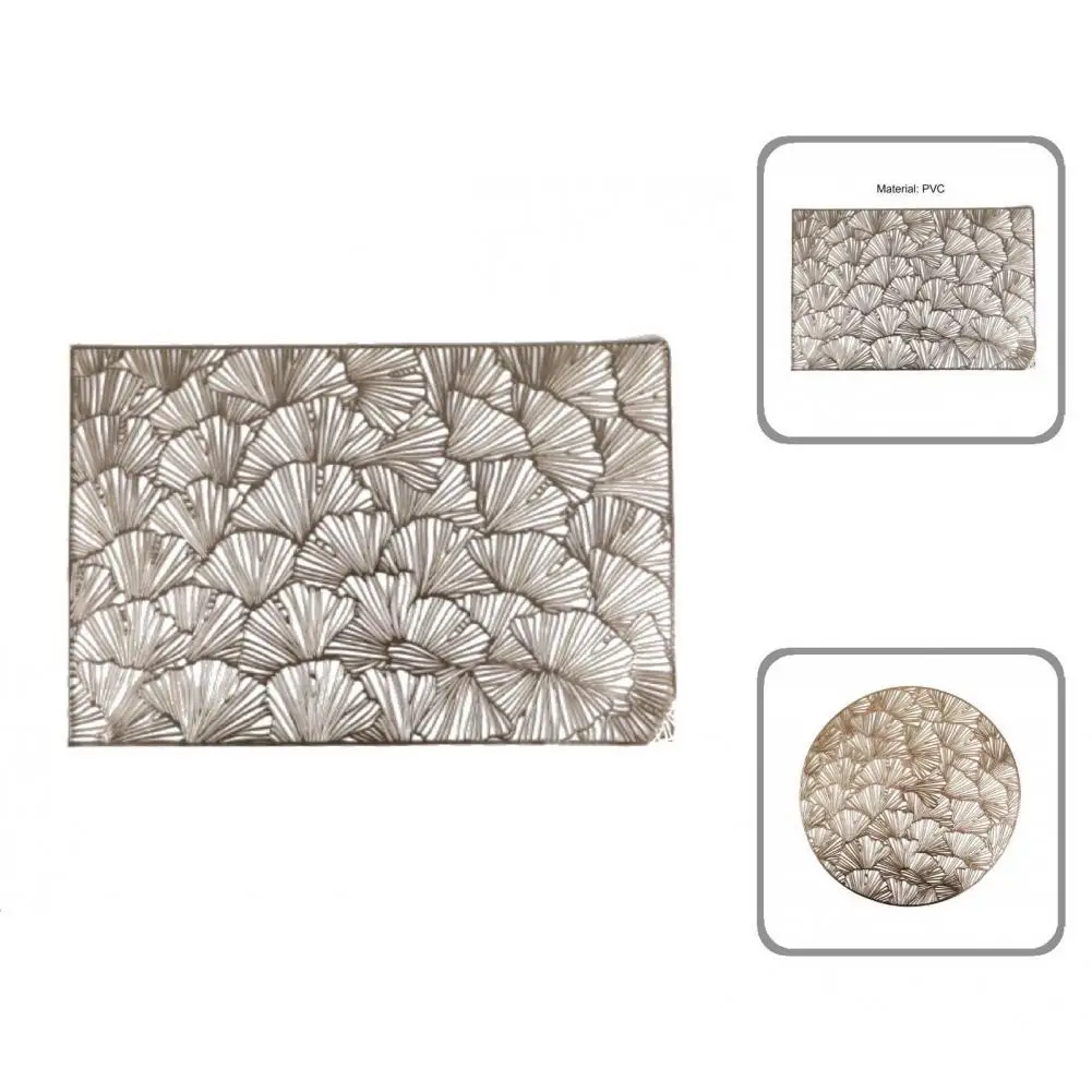 

Wide Usage Round Rectangle Durable Wear-resistant Placemats for Holiday