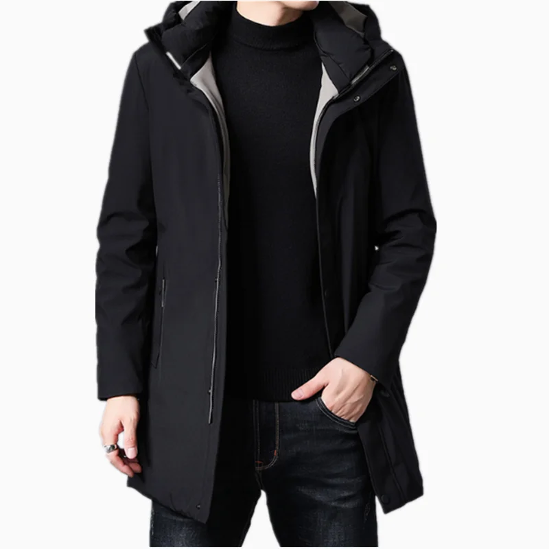 

2020 Long Men's Winter New Casual Fashion Jacket Clothing Jaqueta Masculino Masculina Erkek Giyim Casaco Casaca Kaban Hat Abrigo