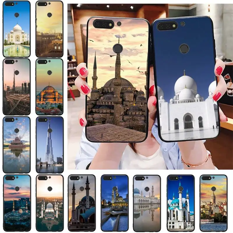 

Landscape Muslim Mosque Building Phone Case For Huawei Honor 5A 7A 7C 8A 8C 8X 9X 9XPro 9Lite 10 10i 10lite play 20 20lite