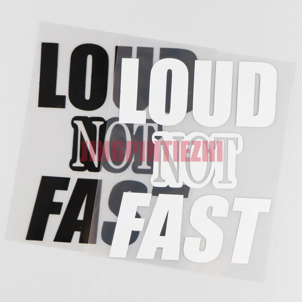 

Personality Car Sticker Loud Not Fast JDM Vinyl Decal Car Sticker Personality Decoration Black/White Car Decal Decoration Laptop