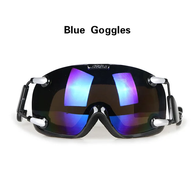 Blue Lens Новейший Costelo Airwolf скейтборд лыжный сноуборд шлем лыжные очки интегрально-формованные сверхлегкие дышащие лыжный шлем - Цвет: Blue Lens