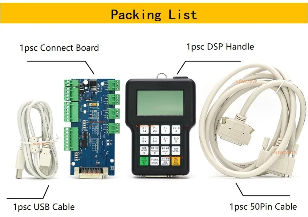 RZNC 0501 DSP контроллер 3 оси 0501 система для ЧПУ маршрутизатор DSP0501 HKNC 0501HDDC ручка дистанционного управления английская версия руководство NEWCARVE