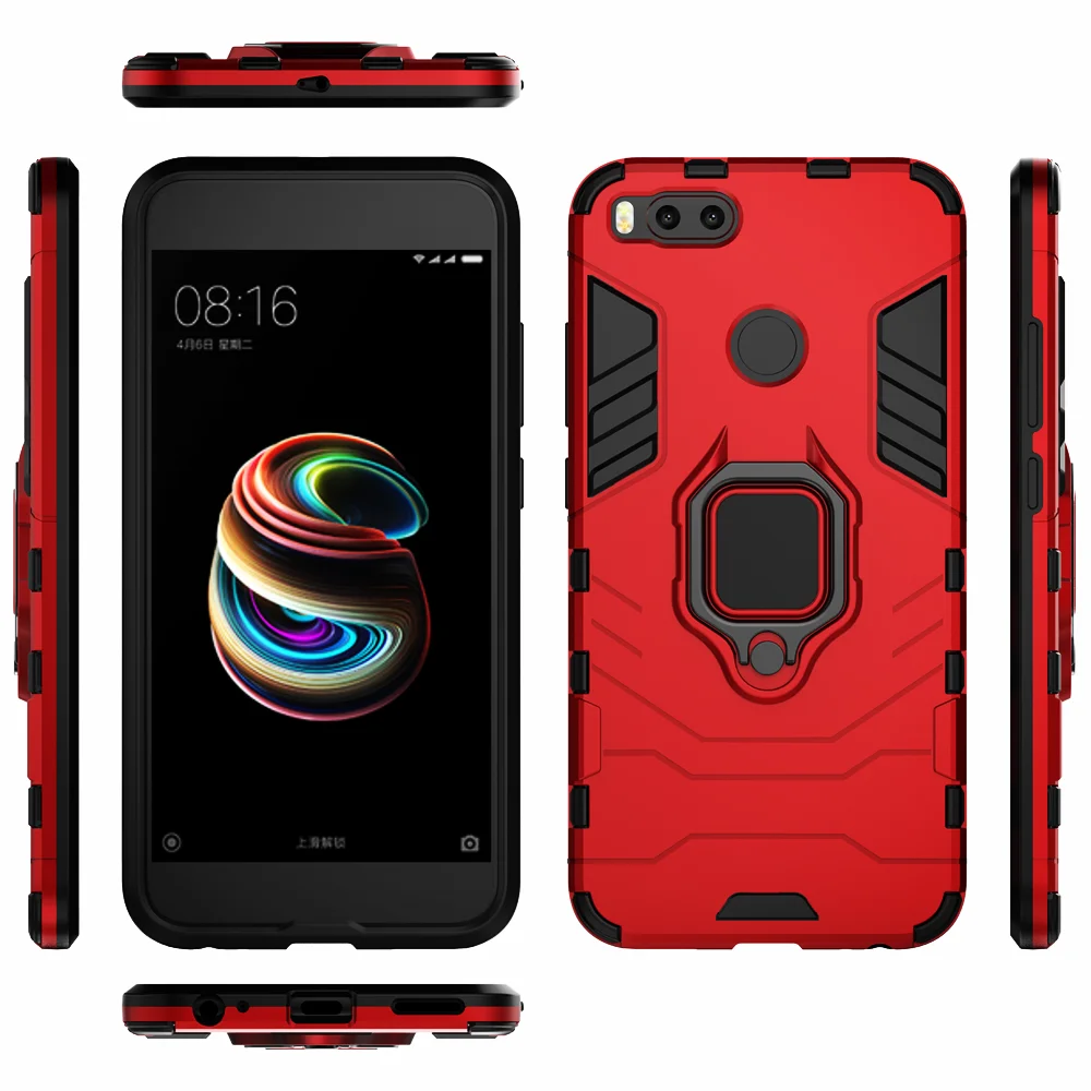Чехол для телефона с кольцом на палец Xiaomi Mi 5X A1 Магнитный защитный чехол Xiomi MI5X MIA1 5