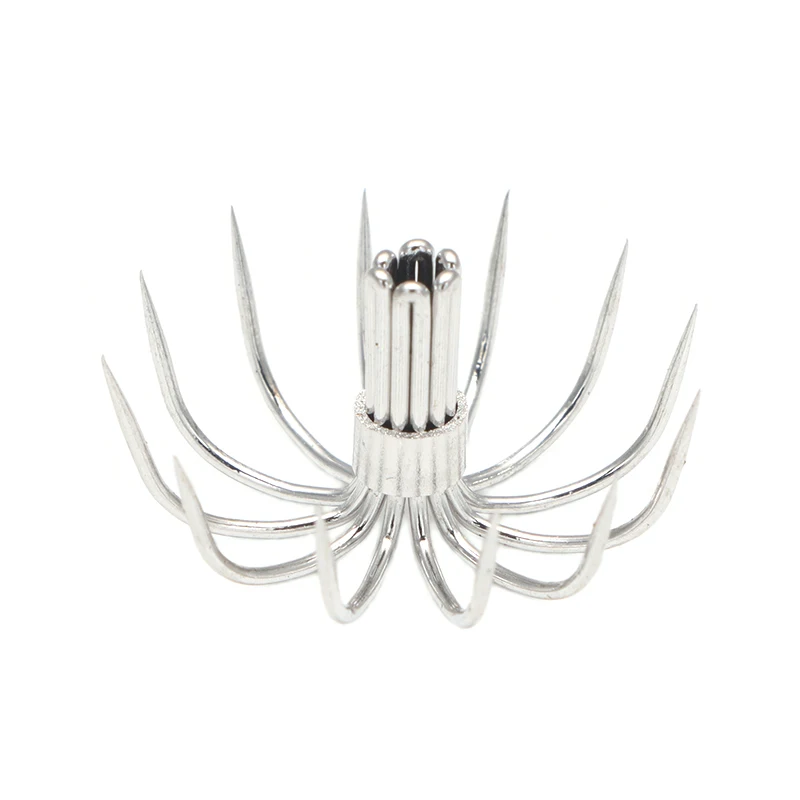 

100pcs/lot stainless steel squid hook cuttlefish hook sea fishing hook road sub-bait with hook fishing hook wholesale