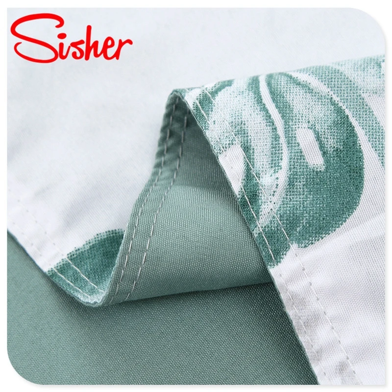 Sisher Simple Bedding Sets floral White Leaf Duvet Cover Set Single Double Queen Size King Bedclothes Quilt Plant No Bed Sheet