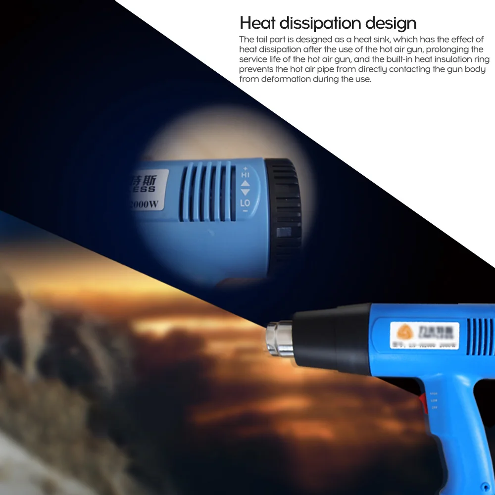 110 в 2000 Вт Тепловая пушка горячего воздуха пистолет для припоя фен волос с
