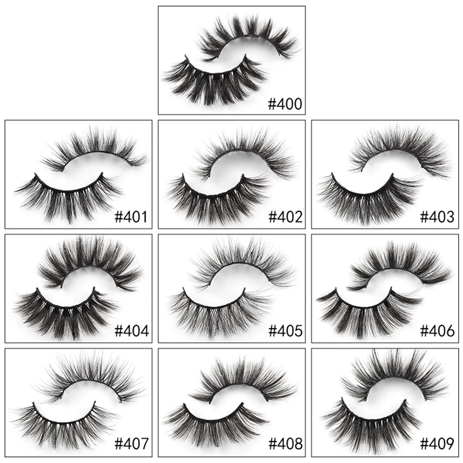 

False Eyelashes 10 Pairs Natural Faux Mink Lashes Reusable Strip Lashes Faux Cils Pestaas Postizas Eyelashes Maquiagem #4