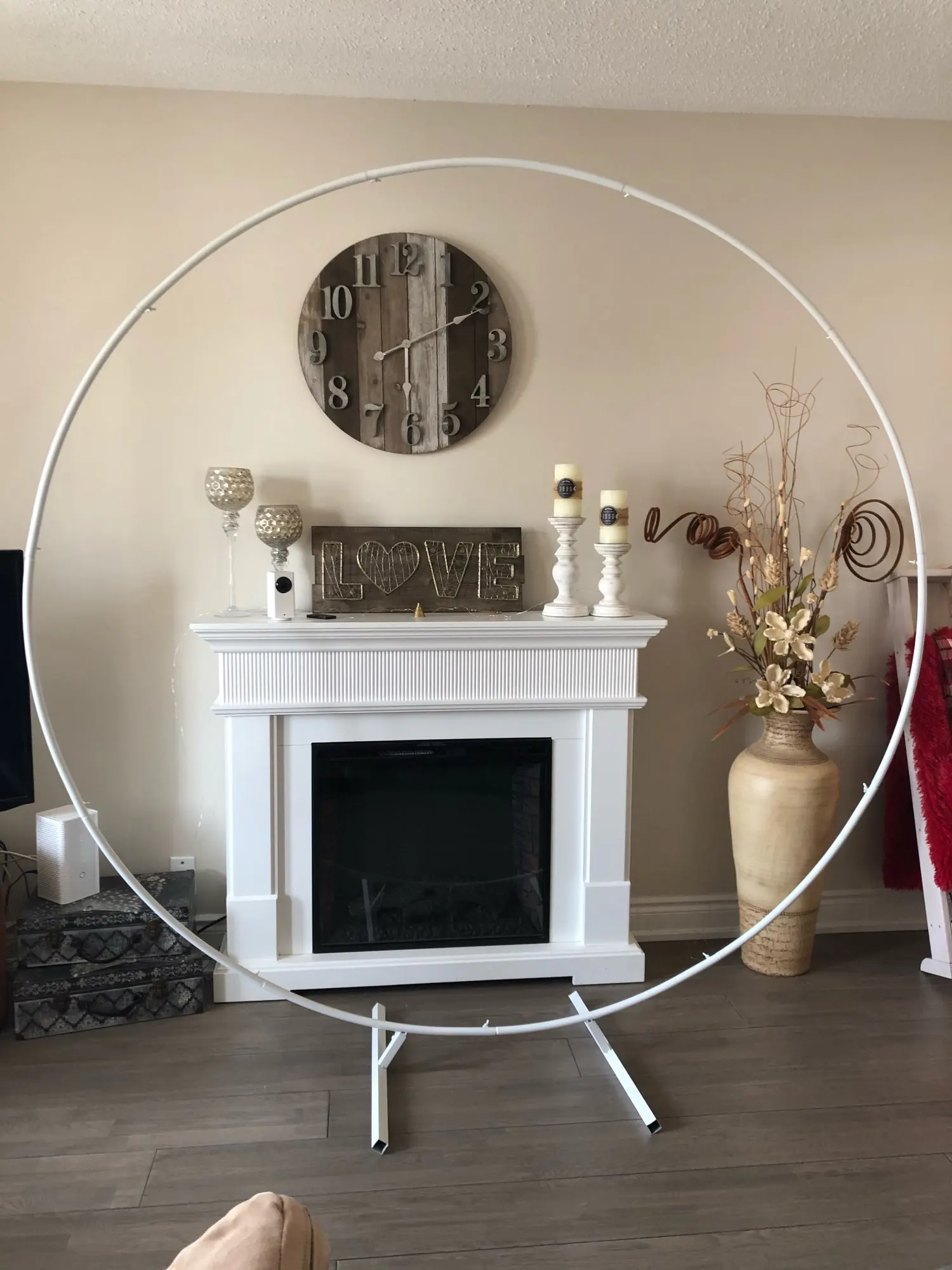 Круглая АРКА металлическая фоновая рамка свадебное украшение для вечеринки дня