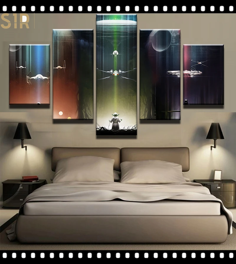 

Star War Decorations for The Five - Part Movie Poster Living Room Decoration Room Decor Anime Decor Wall Paintings Home Decor