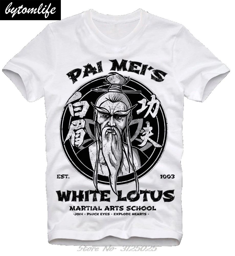 

Newest Cotton Design 3D Tee Shirts Pai Mei'S White Lotus Kill Bill Hattori Hanzo Tarantino Retro Vintage Fitted T Shirts
