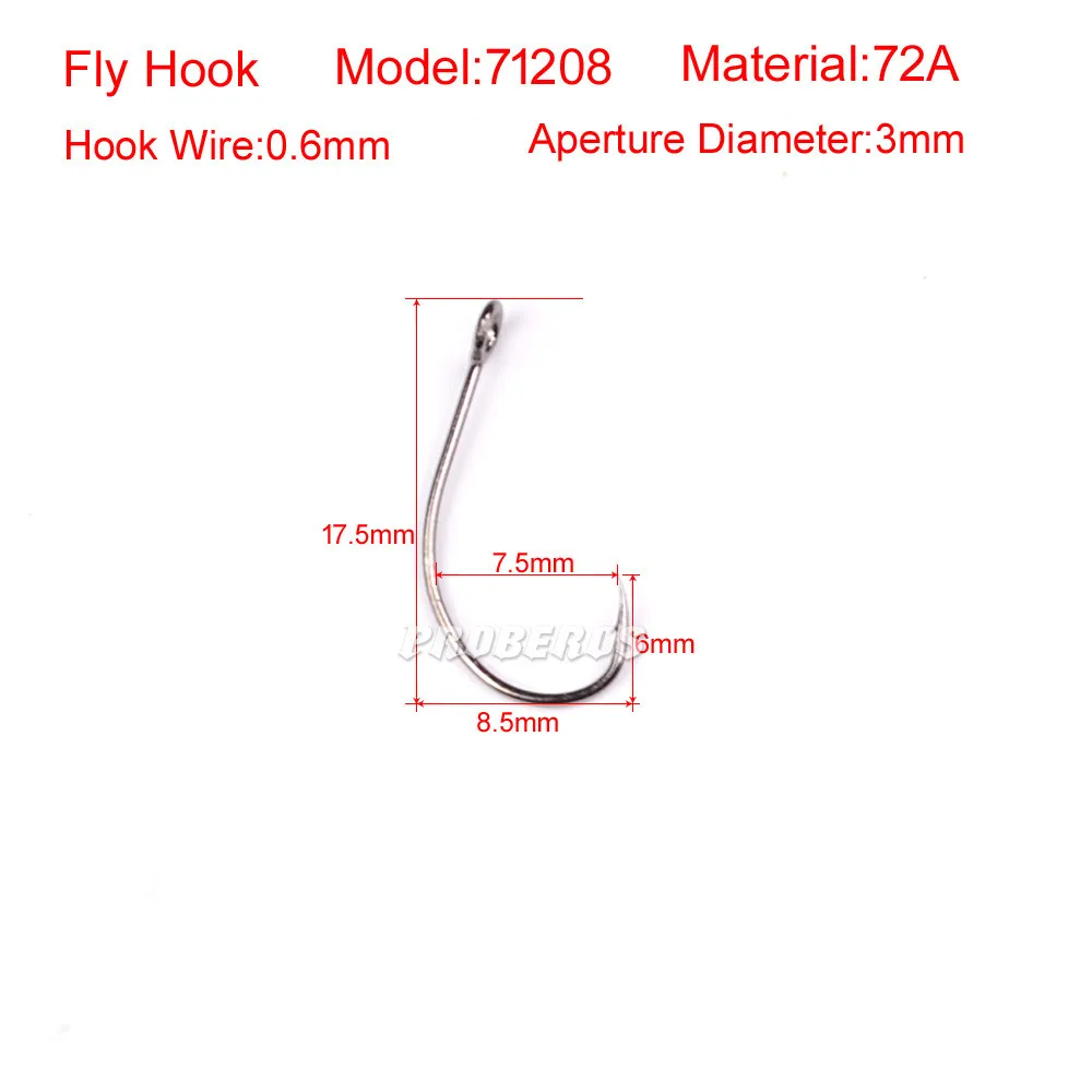 200 шт. запасной крючок для нахлыстовой приманки одиночные крючки рыболовной