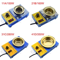 1pcs eu plug high quality temperature controlled soldering pot melting tin pot tin cans