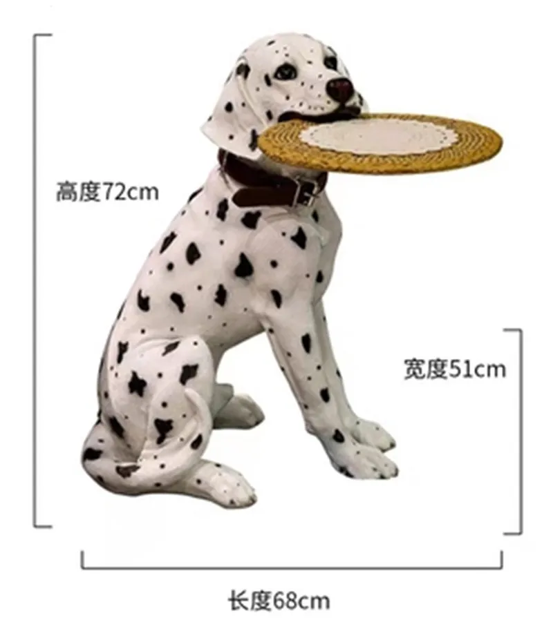 

[HHT] Creative Large Floor Ornaments Living Room Dog Sculpture Tissue Box Shelf Home Decoration Accessories Nordic Animal Statue
