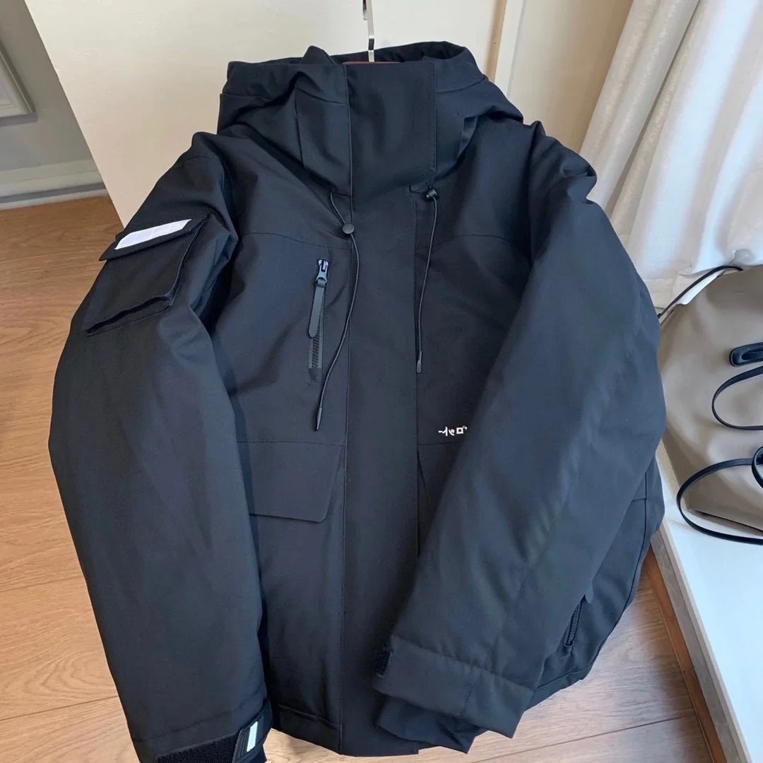 

90 white duck down work clothes down jacket men's short fashion handsome men's coat winter new nk123104