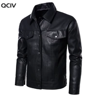 autumn and winter mens pu leather jacket korean version loose coats fashion jacket youth motorcycle jacket mens leather coats