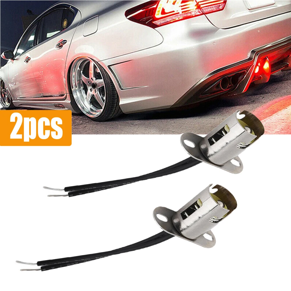 

Universal Car Truck Vehicle 1157 LED Light Holder Brake Lamp Bulb Socket with Wire Connector Accessories