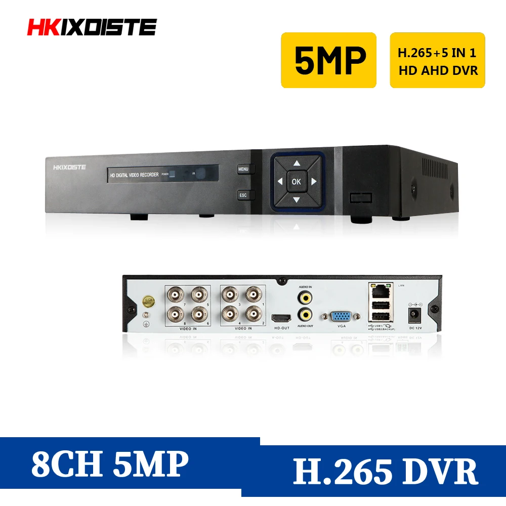 Камера видеонаблюдения hkixdistee гибридная камера 5 в 1 8 каналов DVR NVR AHD CVI TVI CVBS Onvif 1080P