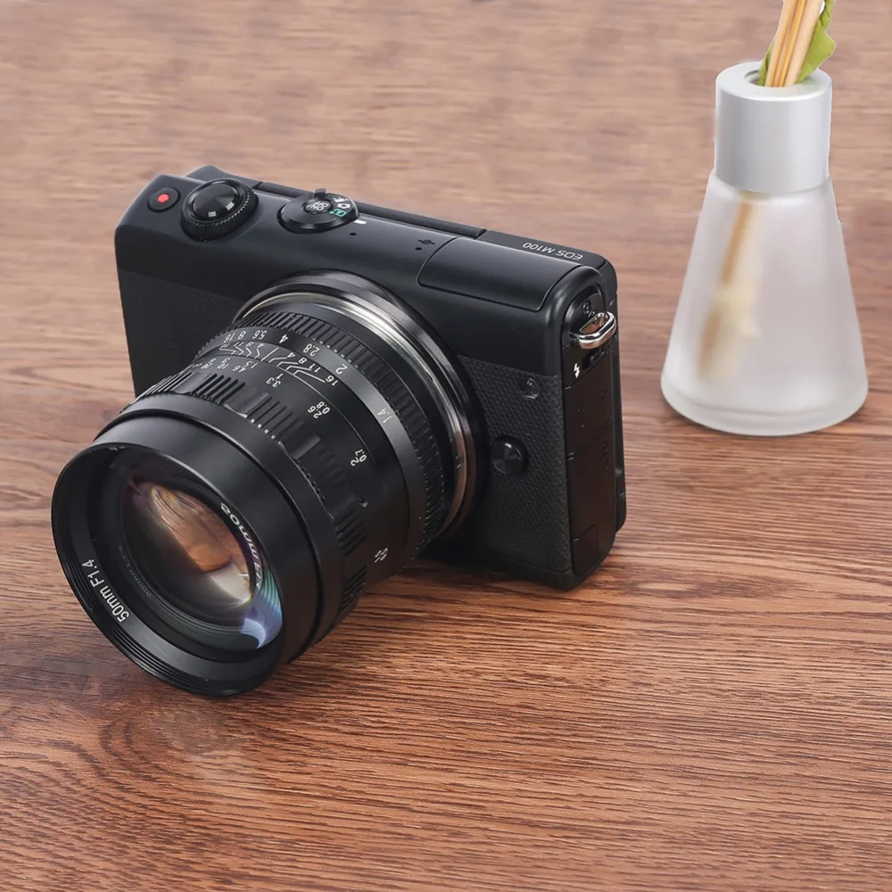 Brightin star 50 мм F1.4 с большой апертурой, с ручным фокусом, с фиксированным объективом, с беззеркальным объективом для камеры Fuji FX-mount APS-C