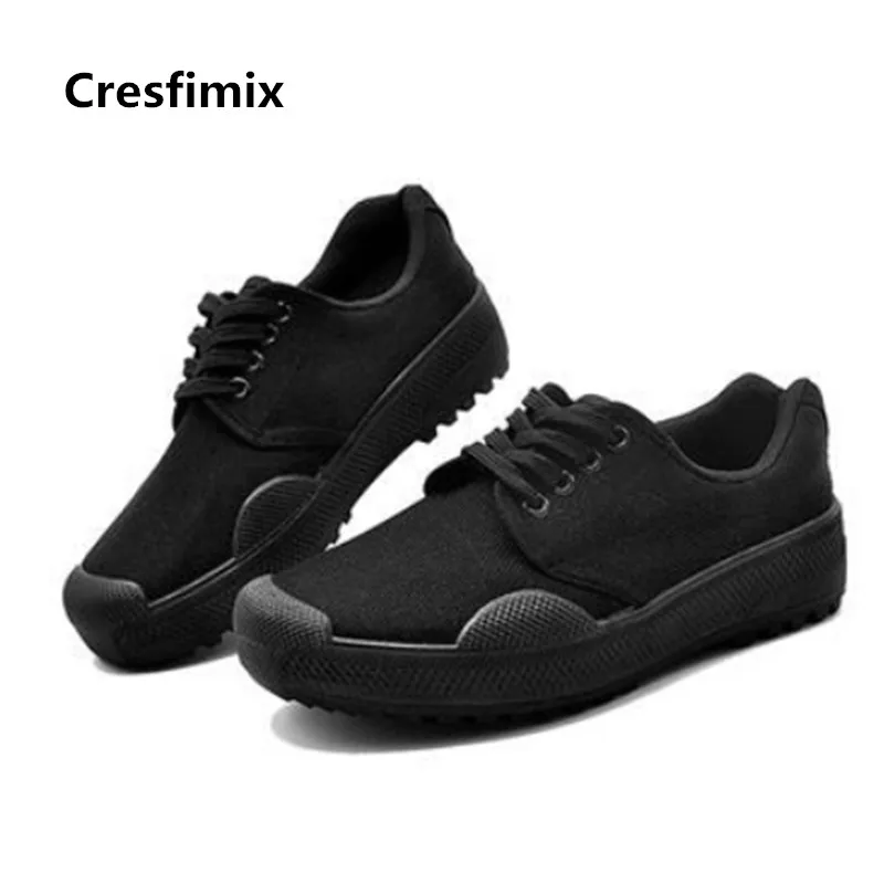 Cresfimix/Мужская обувь высокого качества размера плюс прочная парусиновая на