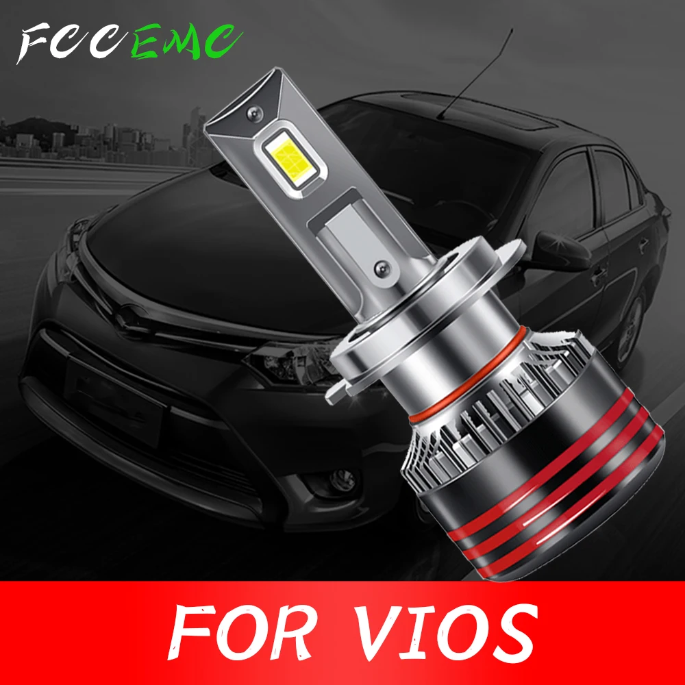 

Two LED Car Lamp Bulbs For Toyota Vios 110W 6000K White Light Model H4 H11 H16 9006 Super Brightness Running Auto Light CANBUS