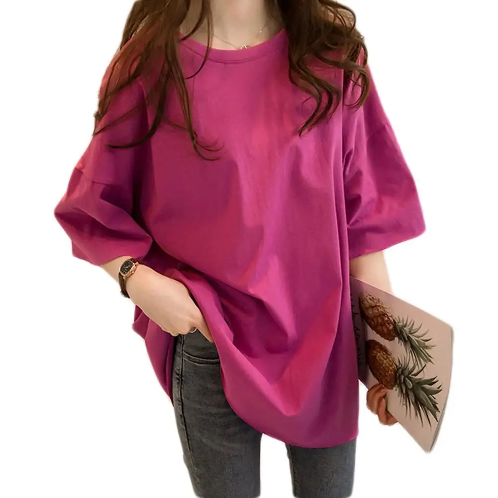 Женская футболка с коротким рукавом однотонная круглым вырезом карамельного