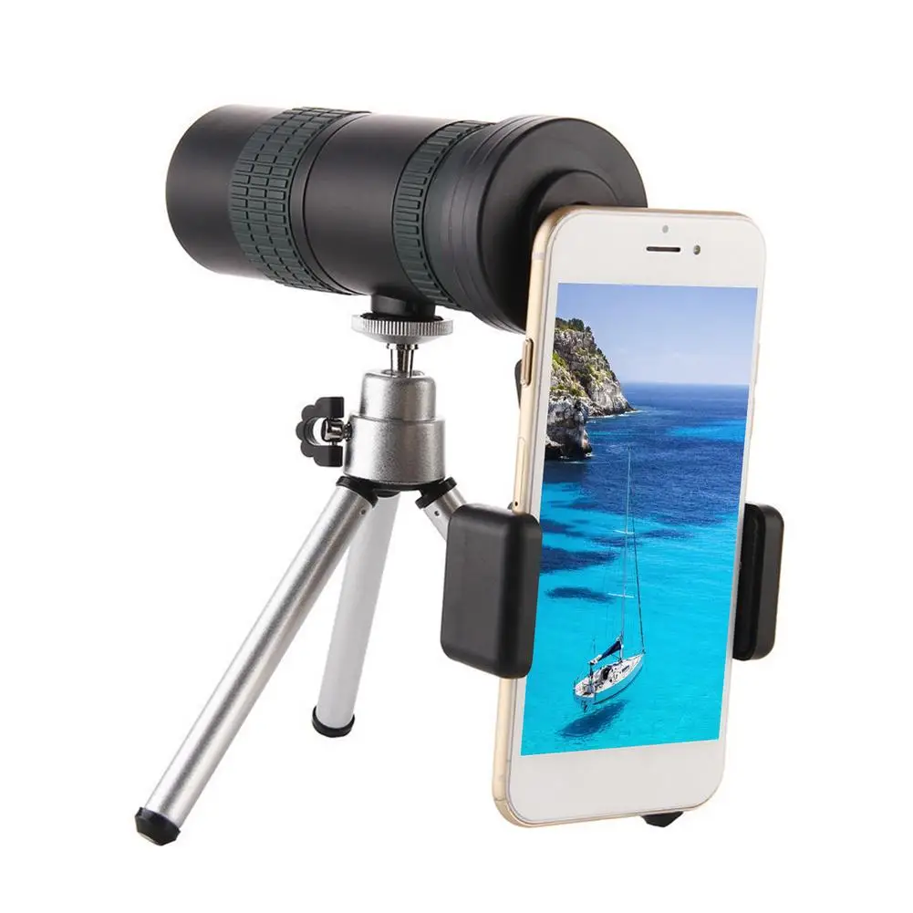 

8-24X Super Telephoto Zoom Monocular Telescope Portable Monocular Binoculars for Beach Travel Mobile Cell Phone Lens Waterproof