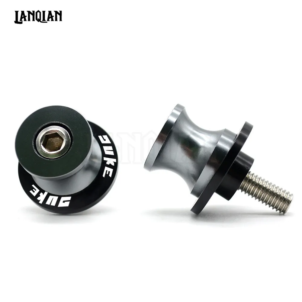 Titanium 10MM DUKE Для KTM Duke125 Duke200 Duke390 Duke 690 990 1290 Duke RC250 мотоциклетные маятниковые Катушки слайдер стенд винты CNC Duke аксессуары - Цвет: Titanium 10MM DUKE