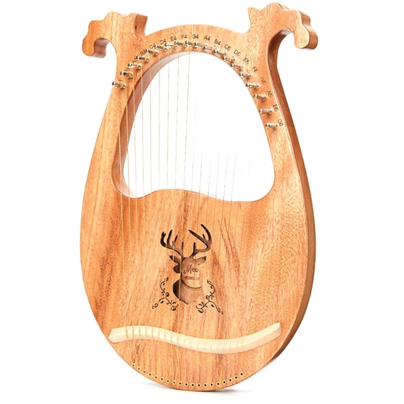 

Mcool Lyre Harp,19-String Wooden Lyre Harp,with Tuning Wrench and Picks,Orchestral Harp for Music Enthusiast,Beginners,Etc