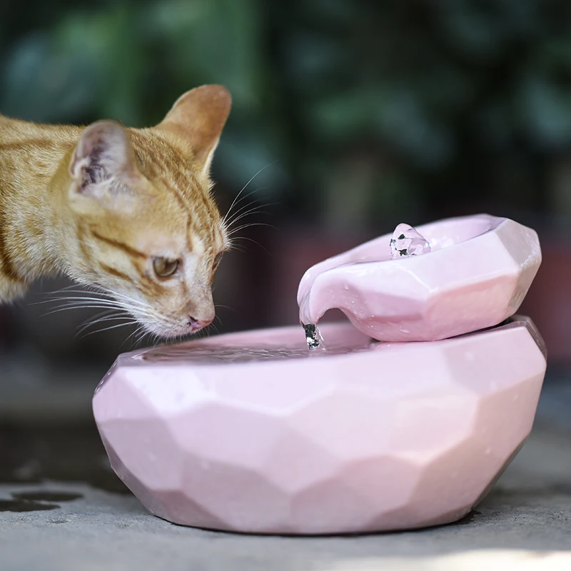 220V Керамика Pet фонтан воды Автоматическая петля небольшие фонтаны водопада