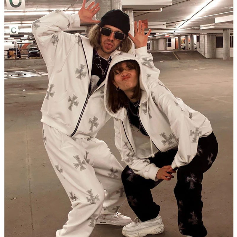 Уличная Ретро американская Стразы Горячие куртка с перекрестными углами черный