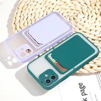 card bag i phone 12 case for iphone 11 pro 12 pro max xr xs x 7 8 plus 13 se 2020 12 mini shockproof protector cover transparent