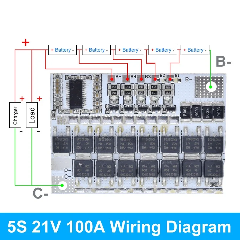 Защитная печатная плата 3s/4s/5s Bms Lmo Ternary устройство для защиты литий ионных