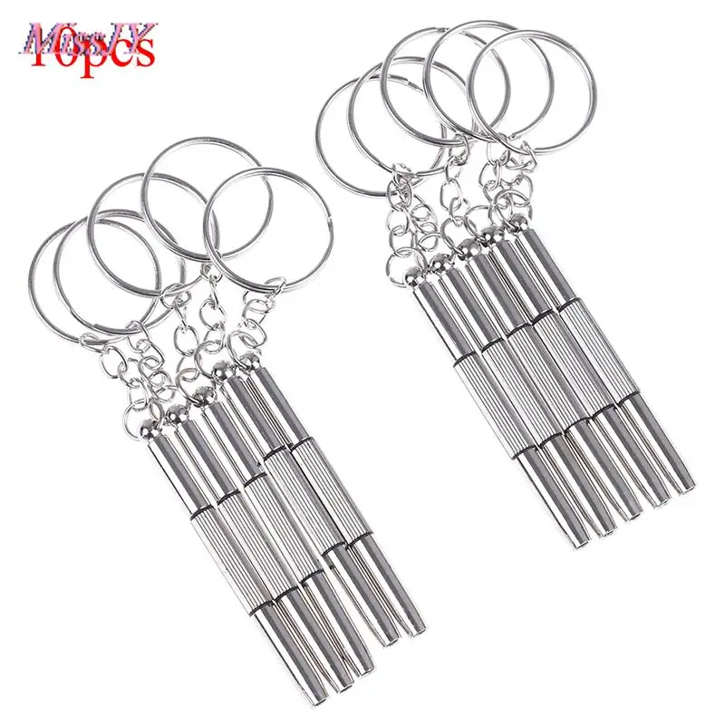 

10Pcs Portable 3 in 1 Keychain Screwdriver Eyeglass Sunglasses Watch Repair Kit Tool