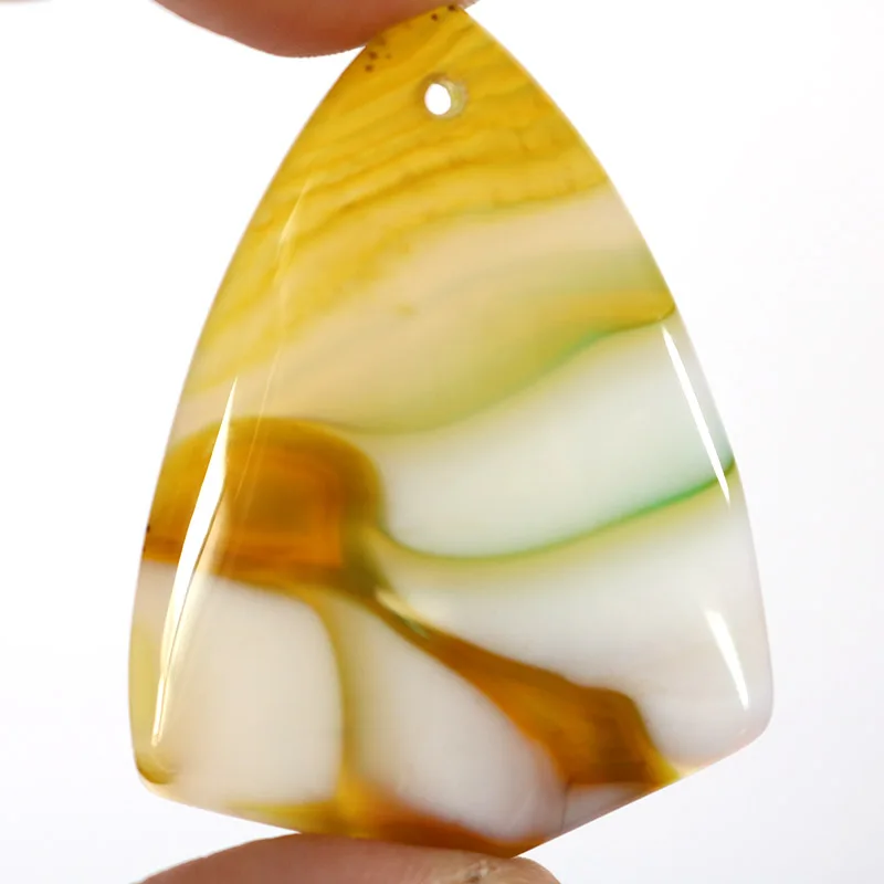 Зеленые полосатые Агаты Овальные Кабошоны для кабошонов Стеклянные Подвески