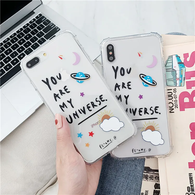 Niceking Angels чехол для телефона Fundas для iPhone X, XR, XS, MAX, 11 Pro, Max, 6 S, прозрачный чехол из ТПУ с цветочным принтом для мальчиков, чехол для iPhone 6, 6s, 7, 8 Plus