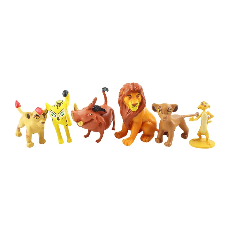 12 шт. в упаковке футболки с рисунками льва гвардии King Kion Симба ПВХ Фигурки Bunga Beshte