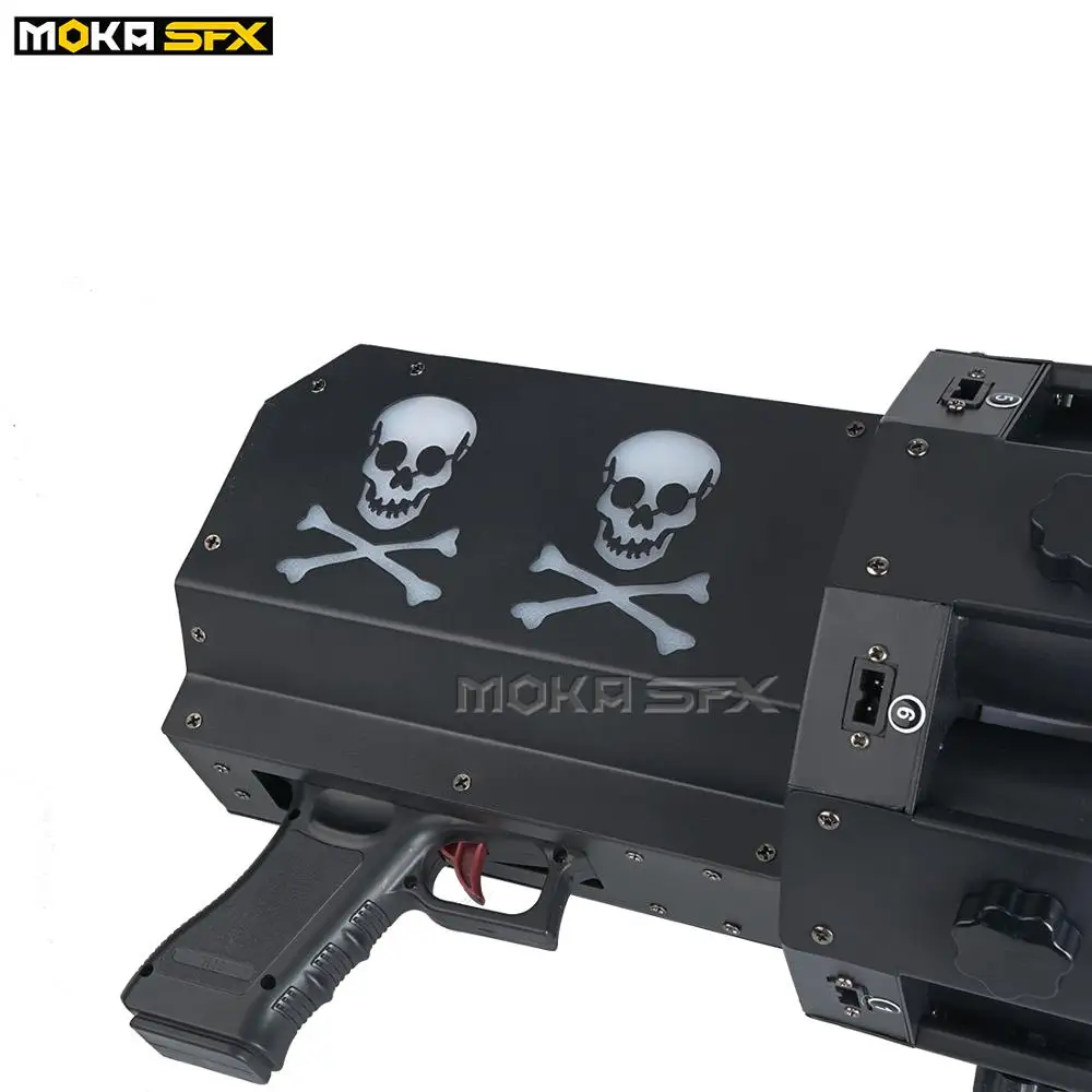Handheld led Co2 Confetti Machine 6 shot Shot Gun Streamer Launcher Blaster Manual Control | Освещение