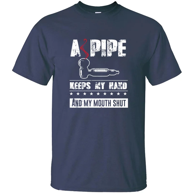 Мужская футболка в подарок с принтом сигарной трубы и дыма новинка большого